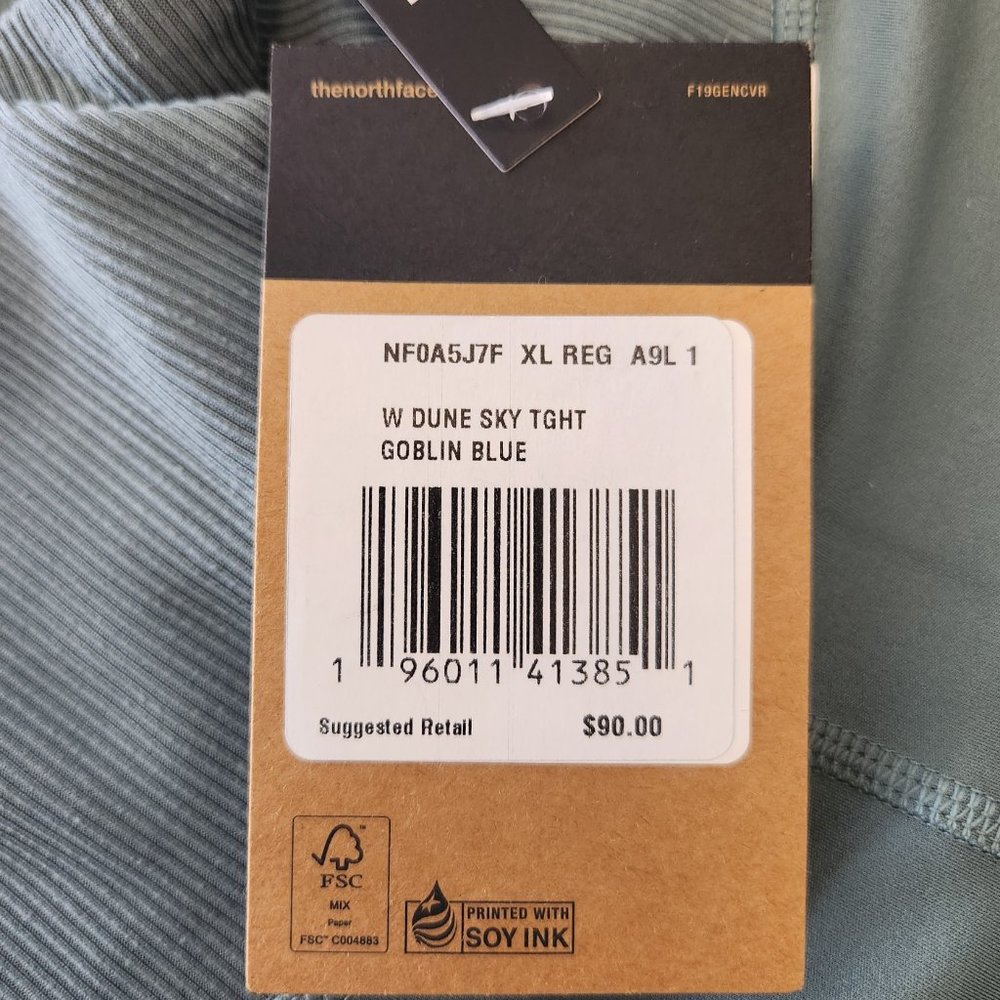 The North Face Dune Sky Tights Womens XL Goblin Blue - Picture 4 of 8